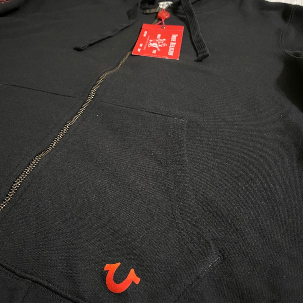 True Religion BrokenTrue Graphic Zip UP Sweatshirt - Picture 11 of 16